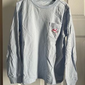 Girl’s Vineyard Vines Light Blue Long Sleeve Shirt